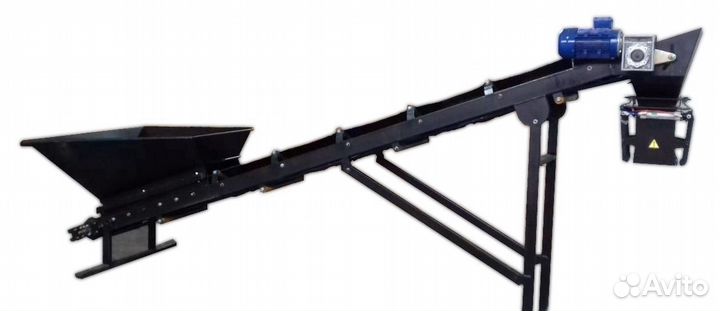 Конвейер дозатор для каменного угля, щебня, песка