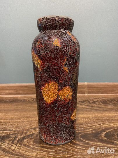 Ваза стеклянная в технике мозайка