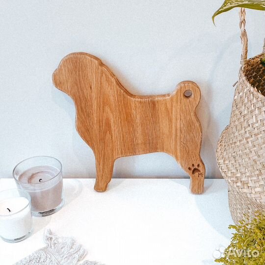 Разделочная доска мопс