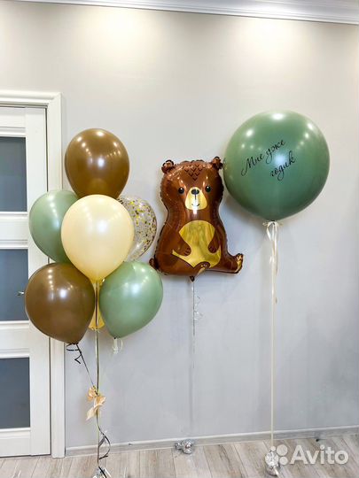Воздушные шарики на выписку