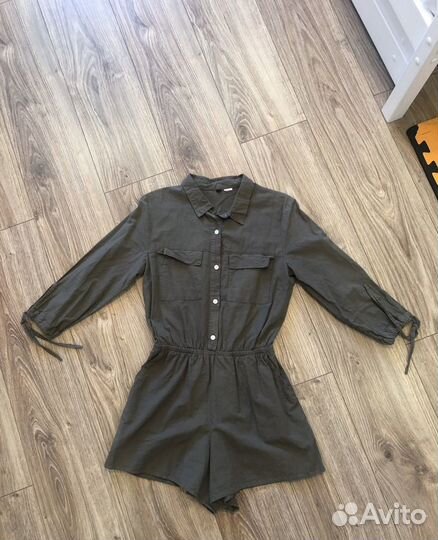 Ромпер hm 42 размер хаки комбинезон женский
