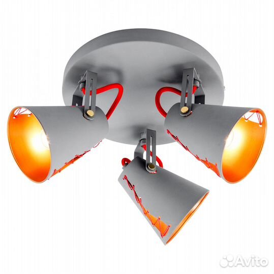 Спот Lussole Loft лофт 3 лампы