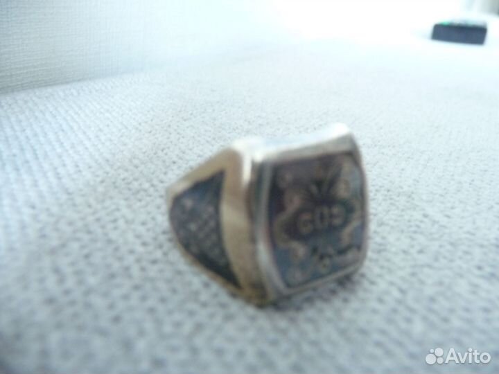Мужская печатка серебро