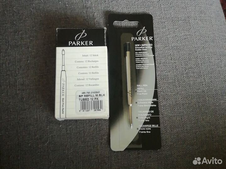 Стержень для шариковых ручек parker, синий, чёрный