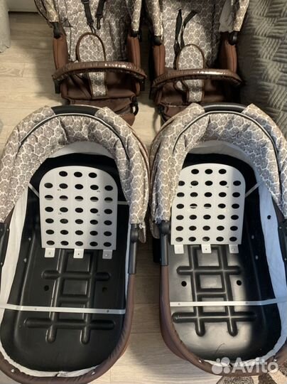 Коляска для двойни indigo 0+