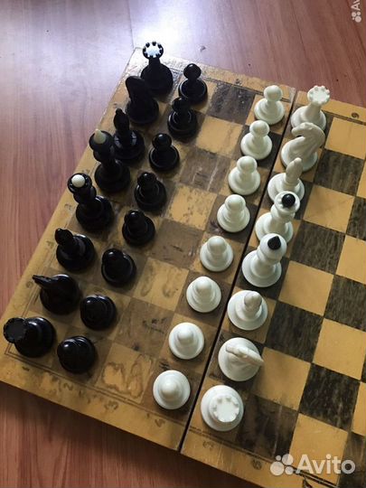 Шахматы СССР (карболит, тяжелые, полный набор)