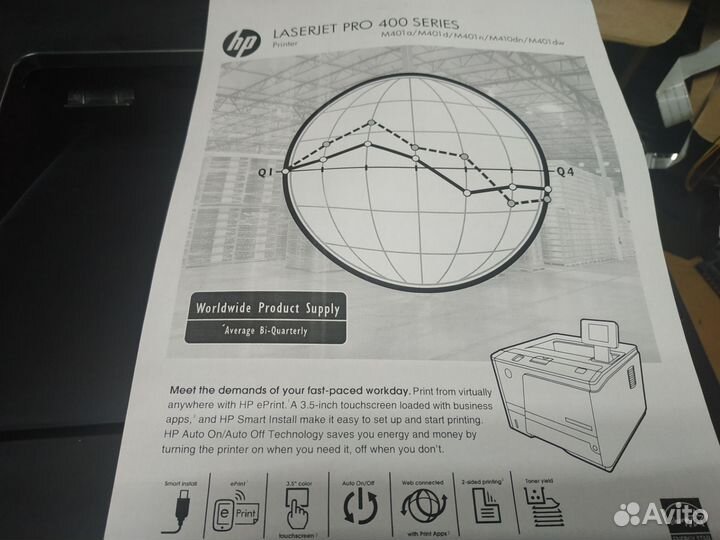 Лазерный принтер HP LJ Pro 400 M401dnе с дуплексом