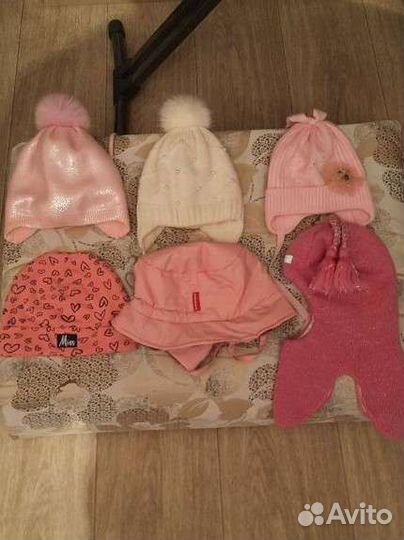 Шапки для девочки 44-46-48
