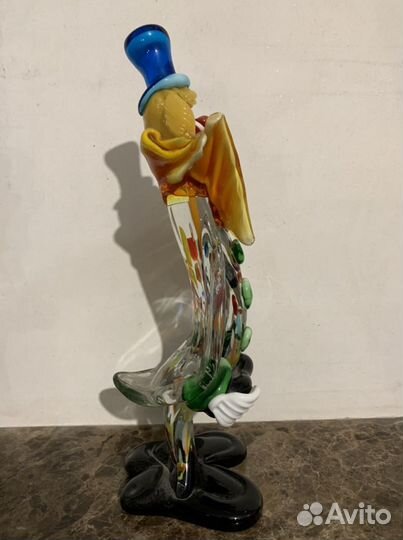 Италия, Мурано - статуэтка « Клоун» -31 см