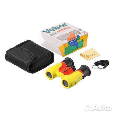 Бинокль детский Veber Эврика 6x21 Y/R(желт/красн)