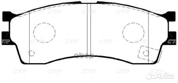 Колодки тормозные дисковые перед GK0515 CTR
