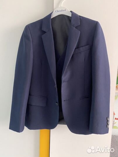 Пиджак с жилетом. Рост 134-140