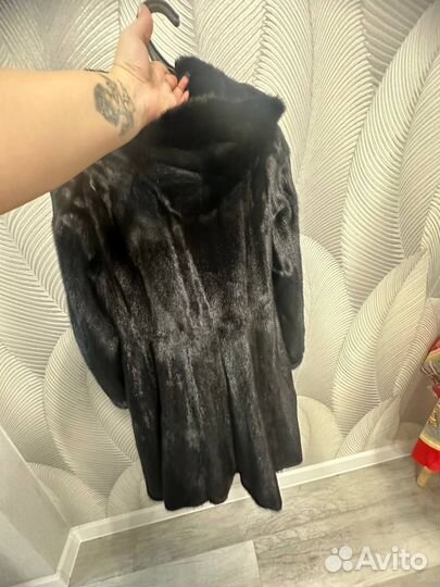 Шуба норковая 48 50 черная