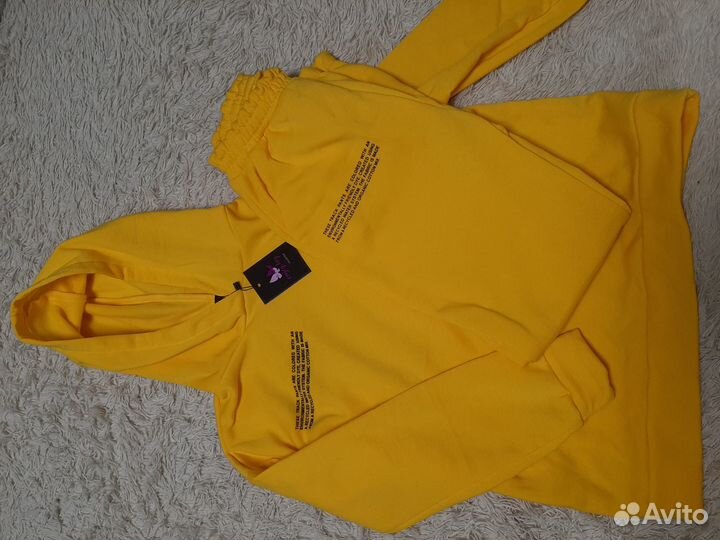 Спортивный костюм женский мягкий желтый