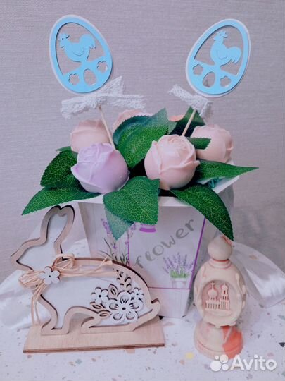 Букеты и наборы из мыльных роз ручной работы