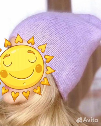 Шапка бини из пуха норки