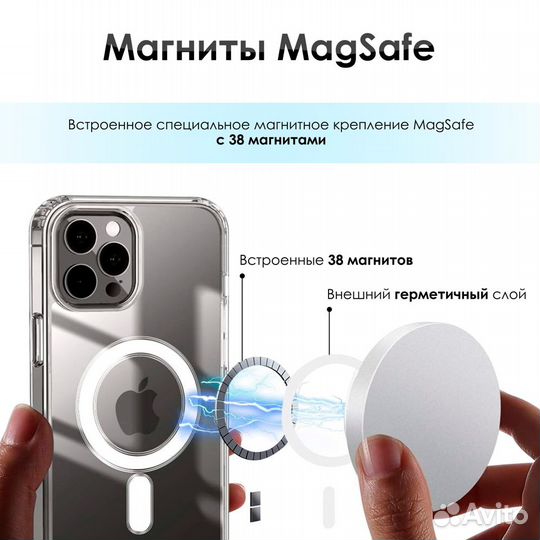 Чехол для iPhone 12 Pro Max MagSafe с защитой