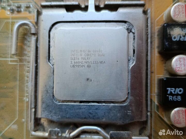 Материнская плата q8400, 4gb