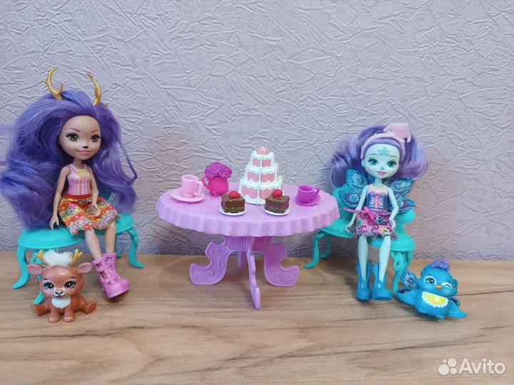 Куклы enchantimals чаепитие