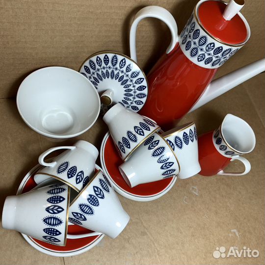 Сервиз кофейный freiberger porzellan гдр