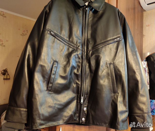 Кожаная куртка мужская летная