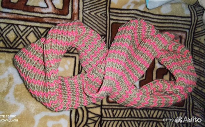 Шарф хомут снуд