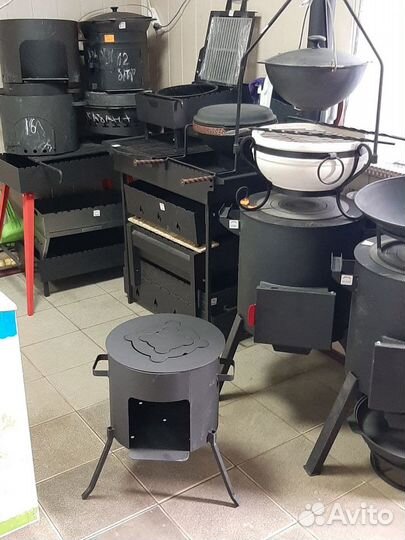 Печь-учаг с кольцами