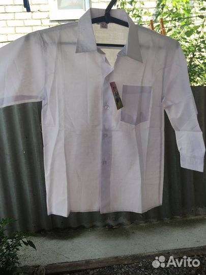 Рубашки детская на мальчика белые хлопок