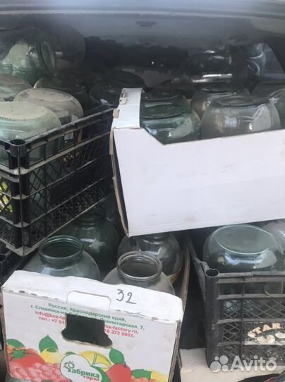 Банки 3л стекленные много