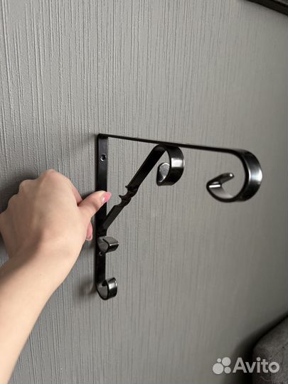 Кронштейн для полок черный