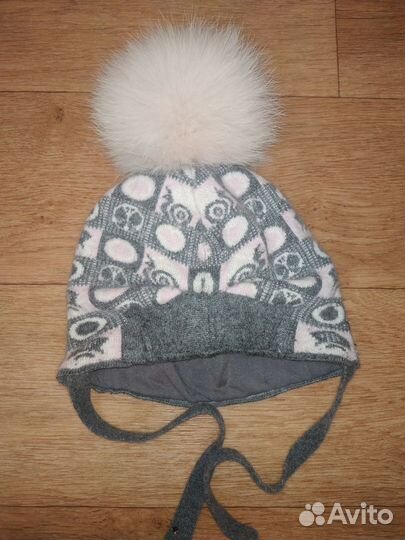 Шапка зимняя для девочки 46 48