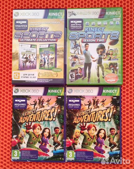 Kinect sports и Kinect adventures для Xbox 360