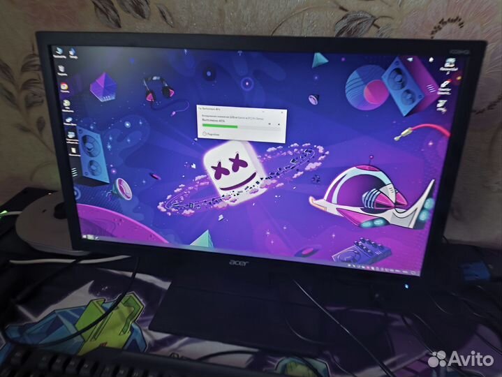 Компьютер игровой 9100f 470 8Gb DDR4 16Gb SSD