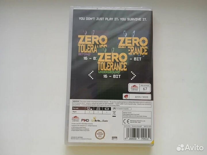 Zero Tolerance - Collection (Новый / Switch)