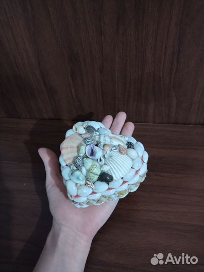 Шкатулка морская ракушки