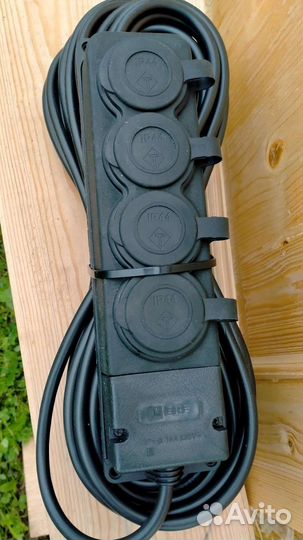 Удлинитель 20м 3розетки силовой зимний ip44