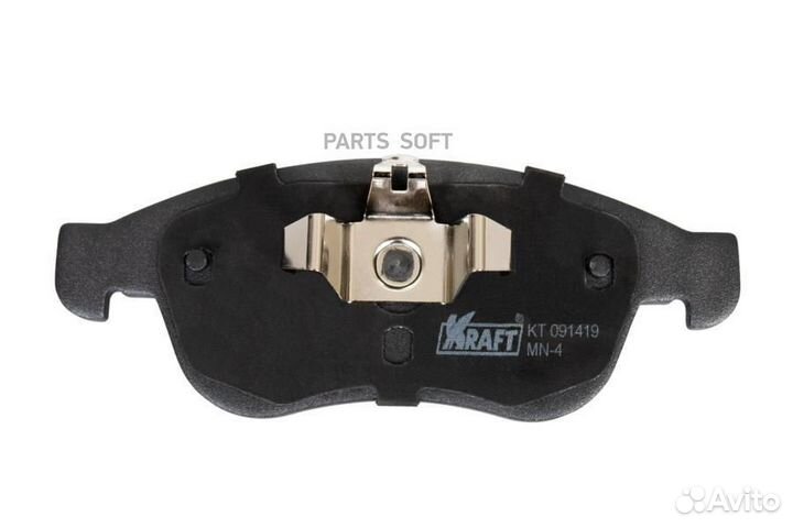 Kraft KT 091419 Колодки дисковые передние (с антиш