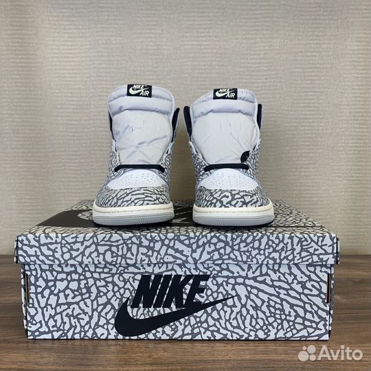 Air Jordan 1 Retro High OG White Cement оригинал