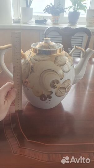 Чайник 4,5л фарфоровый доливной трактирный