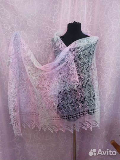 Палантин пуховый шарф