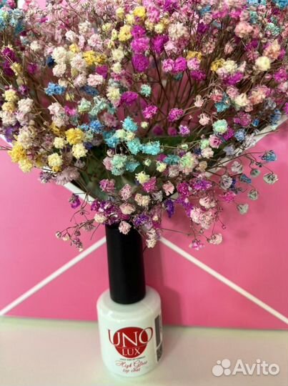 Топ для ногтей Uno Lux, Верхнее покрытие High Glos