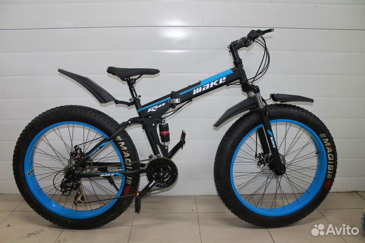 Велосипед с широкими колесами make складной двуэхп