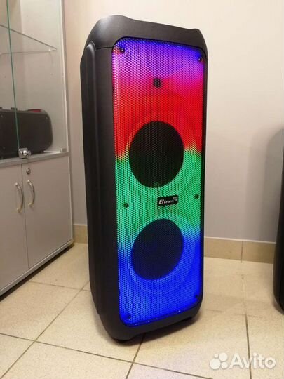 Мощная большая портативная колонка Eltronic 2053