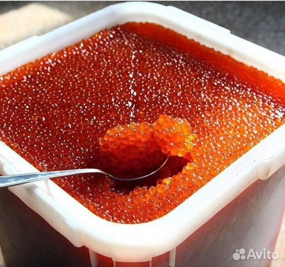 Красная икра кета