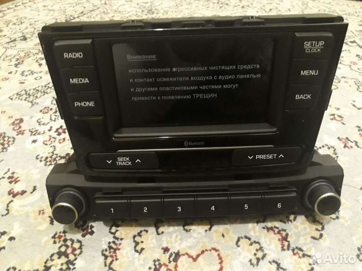 Штатная магнитола солярис