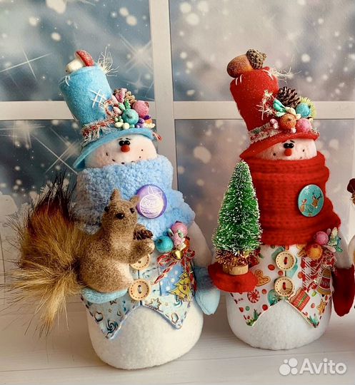Снеговички. Интерьерная игрушка, снеговик