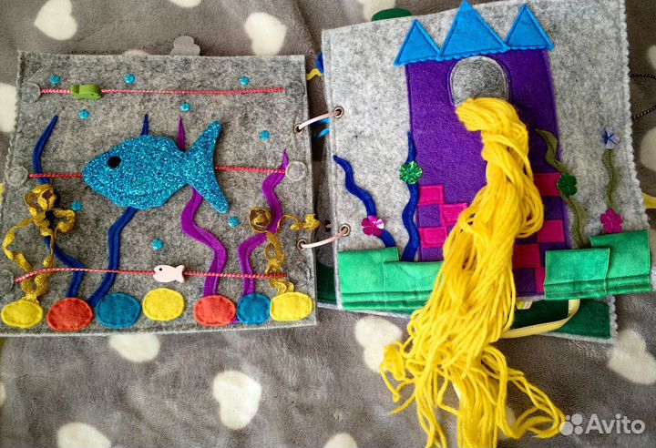 Мягкая развивающая книжка из фетра