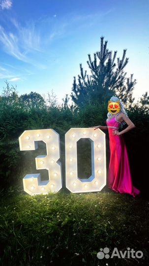 Аренда цифр с лампочками