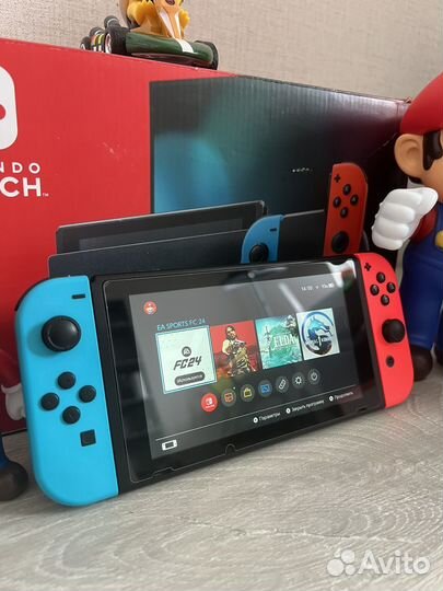 Nintendo Switch V2 прошитая FC24, MK1, RDR, Zel