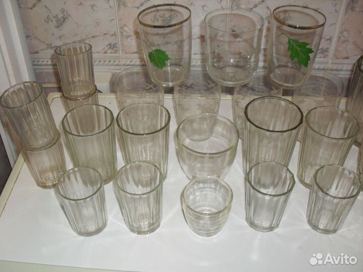 Стаканы. кружка пивная и стопки гр. из СССР